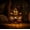 5.9'' A, variant on 2Pcs Fall Harvest Light Up House Set, 7.5" Resin Pumpkin Cottage Figurines with LED Lights for Autumn and Thanksgiving Decor