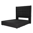 thumbnail image 1 of Box Base Cama Individual + Cabecera Titan Negro, 1 of 8