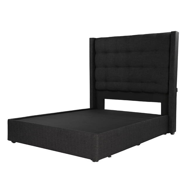 Box Base Cama Individual + Cabecera Titan Negro