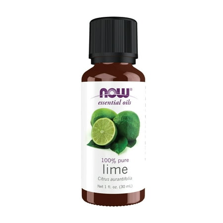 NOW Essential Oils, Lime Oil, Citrus Aromatherapy Scent, Cold Pressed, 100% Pure, Vegan, 1-Ounce