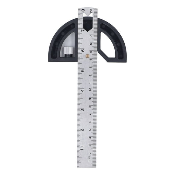 Angle Protractor Carpentry Ruler Multifunctional Edge Measurement Tool for Woodworking