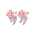 thumbnail image 2 of BemeyourBBs Baby Girl My First Valentines Day Outfits Letters Romper Pants Set Headband Hat Cute Infant Spring Clothes, 2 of 9