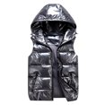 thumbnail image 1 of Women's Winter Quilted Vest, Warm Padded Inner Layer with Pockets, Bright Color Streetwear, 1 of 9
