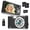 Black, variant on Digital Camera, 48MP Dual-Lens Point and Shoot Camera, 4K Video Recording, 16X Digital Zoom, AF Auto Focus, Portable Compact Vlog Camera for Students, Travel, Graduation & Gifts