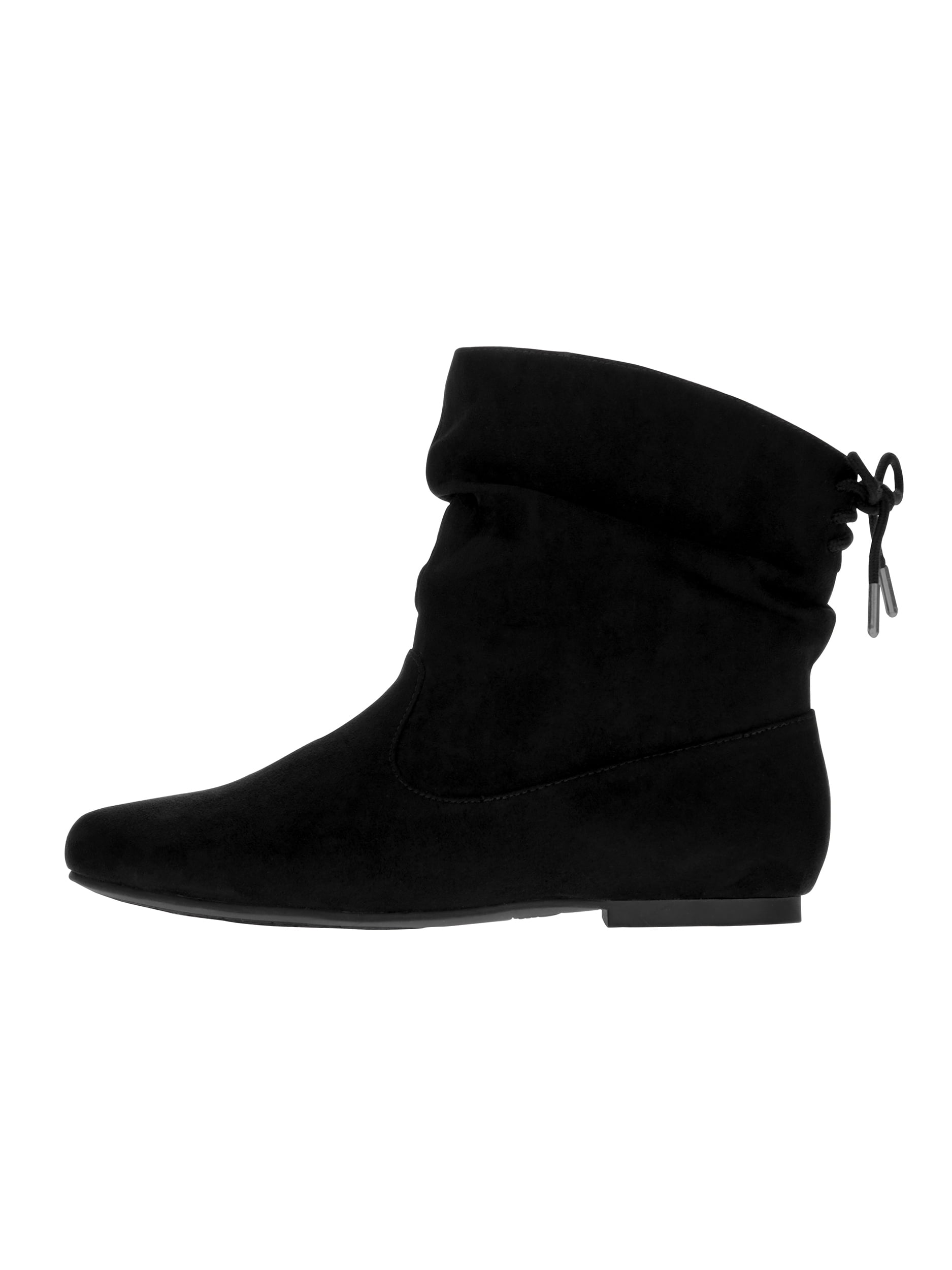 Black slouch ankle boots womens best sale
