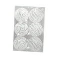 thumbnail image 4 of 6 bolas de Navidad, adornos decorativos para árboles de Navidad, bolas decorativas duraderas de 6 cm para cumpleaños, de Navidad, decoración espiral de rayas, 4 of 8