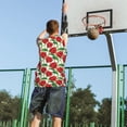 thumbnail image 5 of Sikiie Rose Flowers Basketball Jersey Reversible Men's Mesh Athletic Sports Shirts Training Practice S-4XLSmall, 5 of 6