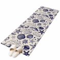 thumbnail image 2 of Summer Marine Life Washable Runner Rugs 2'x6', Black Line Ocean Shell Starfish Sea Conch Seaweed Low Pile Throw Entryway Rug Non-Slip Sturdy Edge Binding Carpet for Indoor Bedside Entrance Bedside, 2 of 9