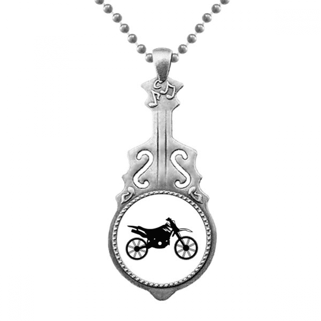 Modelo moto mecanico de ilustración Colgante Joyería Música Guitarra Torque Star Moon Unbranded M