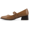 thumbnail image 3 of Journee Womens Savvi Faux Leather Mary Jane Pumps, 3 of 10