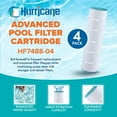 thumbnail image 2 of Hurricane 16 Pack HF7488-04 Advanced Pool and Spa Filter Cartridge Replacement, 2 of 9