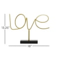 thumbnail image 3 of DecMode Sign Love Metal Decorative Sign, 1-Piece, 3 of 9