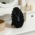 thumbnail image 4 of Jewelry Easel Display Stand 7.8x11 Inch, Velvet Necklace Bust Easel Chain Holder Organizer Jewelry Pendant Holder for Home or Store Showcase(1pcs, Black), 4 of 6