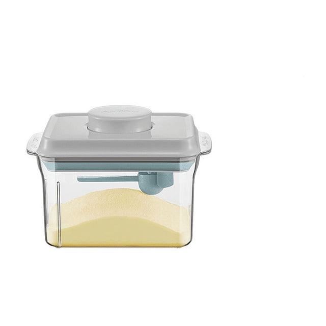 Contenedor de fórmula diaria para bebé, dispensador con raspador y cuchara, contenedor de leche en polvo de 300g, fórmula hermética sin BPA