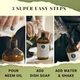 thumbnail image 2 of Neem Oil Spray Kit for Plants, Makes Five 16 fl oz - 100% Pure Cold Pressed Neem Spray for Indoor and Outdoor Garden Plants |, 2 of 5