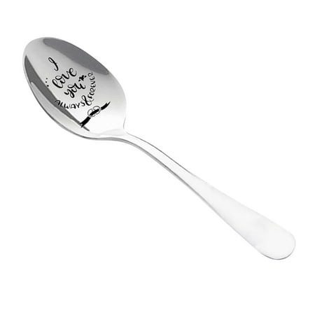 

YUEHAO Tableware Engraved Spoon Best Present For Husband Madam Family And Friends Tableware Kitchen Supplies