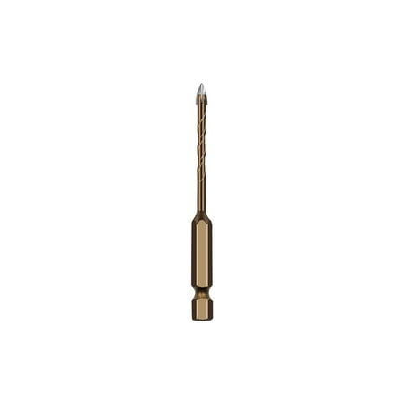 

Rdeuod Accessories Cross Four Blade Drill Bit Ceramic Tile Hexagonal Handle Brick Wall Cement Perforated Tool Set