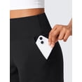 thumbnail image 5 of Shorts CRZ YOGA Butterlift de tiro alto negro mediano, 5 of 5