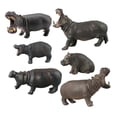 thumbnail image 2 of Figuras de Hipopótamo CUTICAT 6 piezas juego de animales de simulación, 2 of 8