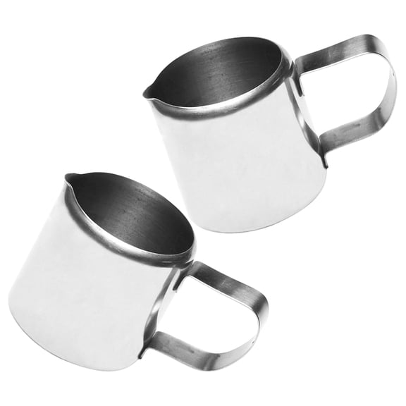OATIPHO Stainless Steel Cream Dispenser Plated Silver for Kitchens and Bars 2Pcs