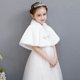 thumbnail image 3 of Vestido infantil chal mujer capa flor niña otoño e invierno niña pequeña capa princesa falda abrigo cálido, 3 of 5