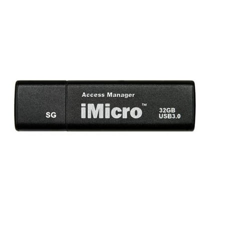 iMicro USB 3.0 Password Protection Flash Drive Sliver Grade 32GB,