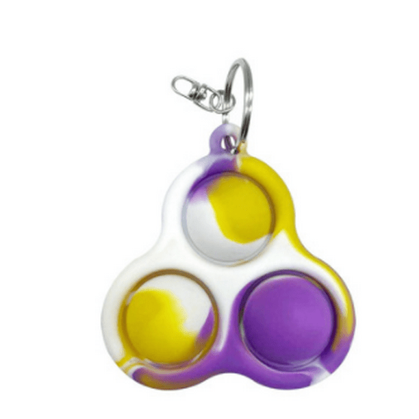 Popits Simple Dimple Fidget Sensory Toy, Bubble Popping Push it Keychain Toys - Walmart.com