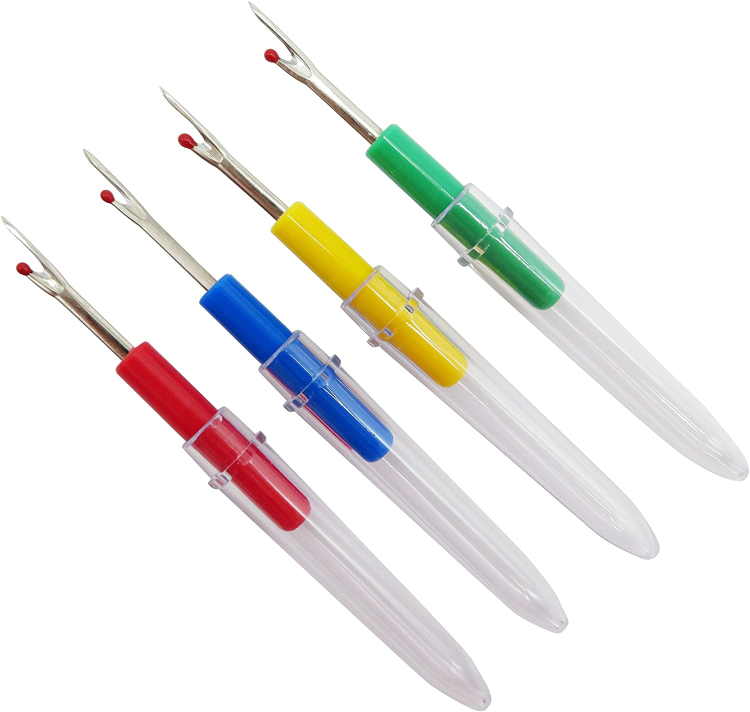 ABCISI 40 Pieces Colorful Stitch Remover Tool Kit, Seam Rippers for Sewing Embroidery Removal Tool, Handy Stitch Ripper Sewing Ripper for Opening Removing Seams and Hems, 3.5Inches
