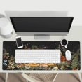 thumbnail image 5 of Vintage Sun Cute Forest Magic Witch Mushroom Snail Gaming Keyboard Mouse Pad Mousepad Huge Extended XL Stitched Edge Rubber Sole for Home Office(31.5"X 11.8"), 5 of 6