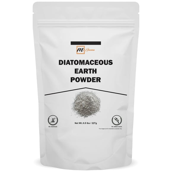 Polvo de tierra de diatomeas MgAnna 227 g para exfoliación de la piel