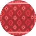 thumbnail image 1 of Ahgly Company Indoor Round Oriental Red Traditional Area Rugs, 7' Round, 1 of 4