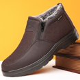 thumbnail image 4 of 2025 zapatos de algodón para hombres de invierno, nuevas botas de nieve cálidas de felpa para hombres de mediana edad y ancianos, botas de ocio antideslizantes para viajes al aire libre, 4 of 5