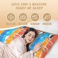 thumbnail image 3 of Body Pillow Cover - Soft Body Pillow Pillowcase, Shark On Line Breathable Long Body Pillow Case Cover with Invisible Zipper 20x60in, 3 of 5
