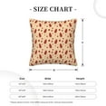 thumbnail image 4 of Square Throw Pillow Covers with Core, Red Christmas Tree Graffiti Pillows for Sofa Beds, 16"x16", 4 of 9