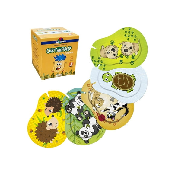 Ortopad Eye Patches Bamboo Fun Pack Junior, 50 unidades, 0-2 años