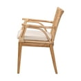 thumbnail image 5 of Bali & pari Storsel Rattan BOHO Dining Chair, Natural Brown, 5 of 10