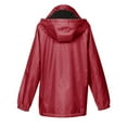 thumbnail image 2 of totes Womens Rain Jacket with Hood Rain Coat for Women Waterproof Womens Coats, Merlot, Medium, 2 of 8