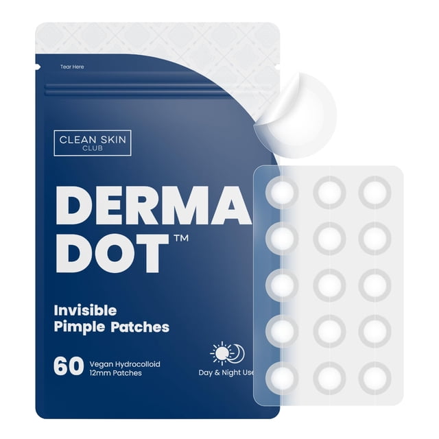 Parches para espinillas CLEAN SKIN CLUB Derma Dot Hydrocoloid Vegan