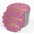 thumbnail image 4 of Inkdotpot 100 Pack Hugs & Kisses From The Wedding Favor Paper Tags Craft Real Gold Foil Hang Tags, 4 of 6