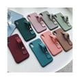 thumbnail image 5 of Candy Color Finger Ring Holder Silicon Phone Hand Band Push Pull Grip Stand-Black, 5 of 5