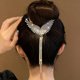 thumbnail image 3 of Elegant Angel Wings Tassel Hairpin, Rhinestone Faux Pearls Hairpin For Women Girls, Wedding Engagement Party Princess Hair Accessories, 3 of 4