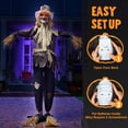 thumbnail image 5 of Joyfy Halloween Decorations Outdoor,70" Light Up Animated Scary Decorations Scarecrow Decorations Halloween Motion Activated Scarecro with LED Eyes & Sound, 5 of 8