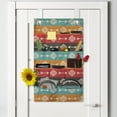 thumbnail image 2 of Aztec Hanging Pocket Organizer, Ethnic Ornamental Colorful Direction Pointers Pattern Horizontal Composition, Printed Polyester Storage Bag with Pockets, 21" x 31", Multicolor, 2 of 2