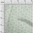 thumbnail image 2 of oneOone Cotton Cambric Light Mint Green Fabric Leaves Quilting Supplies Print Sewing Fabric By The Yard 56 Inch Wide, 2 of 4