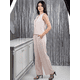 thumbnail image 4 of Conjunto 2 Piezas Casual Chic, Blusa Sin Mangas Minimalista y Pantalón Holgado a Rayas para Mujer, 4 of 5