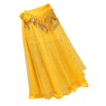 thumbnail image 3 of de Danza de Malla Oscilante para Mujer de de Danza Del Vientre con Cadena de cinturo Del Vientre , Amarillo 85cm BLESIY Falda de danza del vientre para mujer, 3 of 6