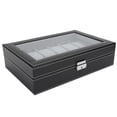 thumbnail image 3 of Display Case, With Small Pillows Pu Leather Material Watch Box, Earrings For Cufflinks, 3 of 8