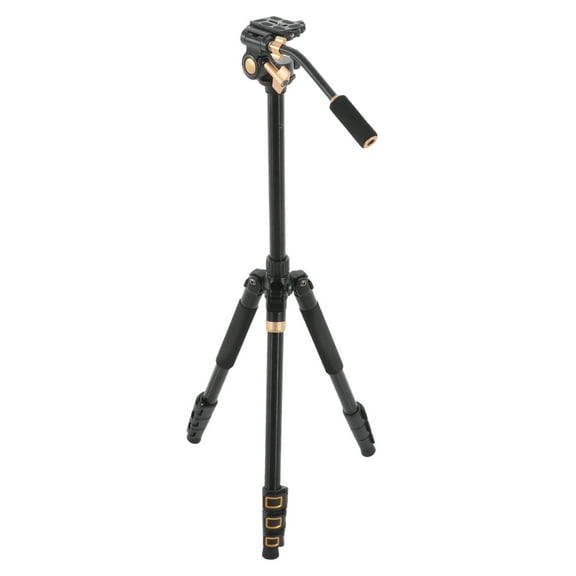 Heavy Duty Photography Tripod, 360° Rotation, 17.64 lbs Max Load, Adjustable Rubber Feet, Aluminum Alloy with Gravity Hook