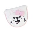 thumbnail image 2 of Almencla Golf Putter Cover Inner Lining Waterproof Golf Mallet Putter Headcover Semicircle Pink, 2 of 8