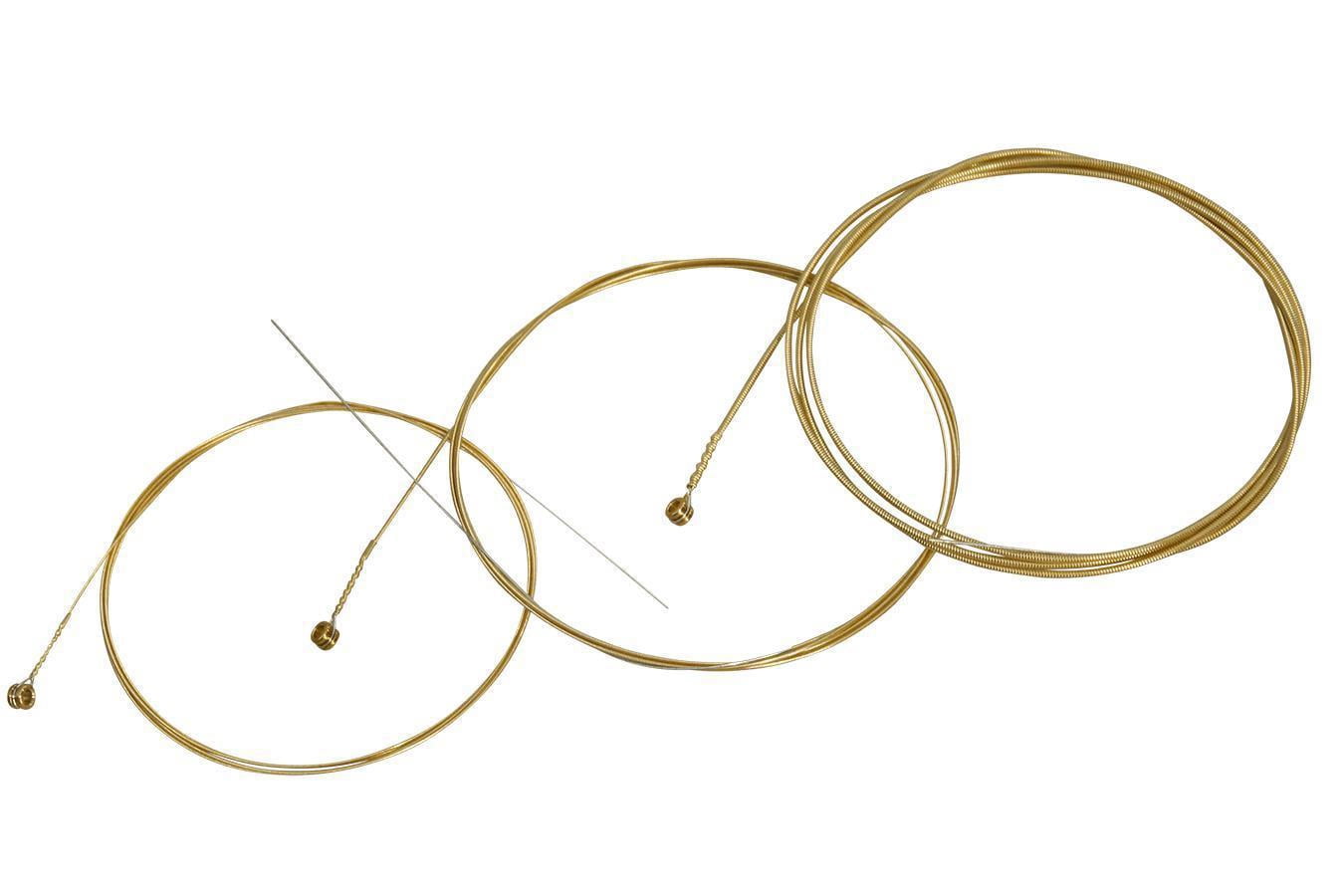 Folkcraft&reg; Mountain Dulcimer String Set, Bass, Ball Ends (.024"RW .032"RW .054"RW)
